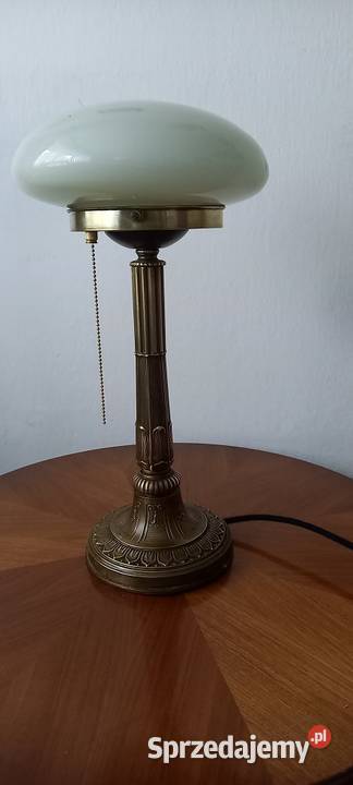 Bogato zdobiona mosiężna lampa w stylu Art Deco Skierniewice