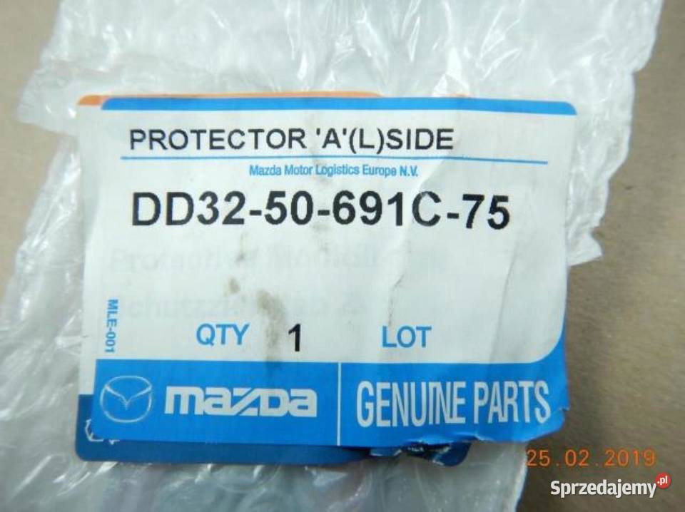 LISTWA DRZWI LEWY PRZÓD MAZDA 2 DY 05 Osłony i zaślepki