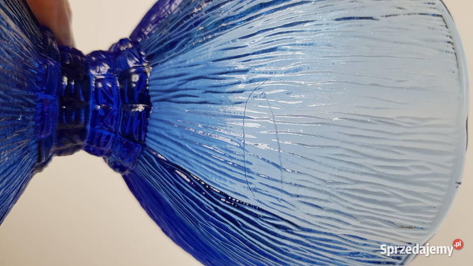 Kobaltowa cukiernica Cora Ząbkowice kolorowe Dąbrowa Górnicza