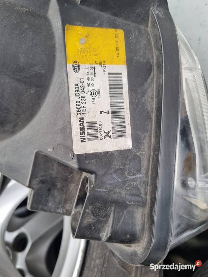 Lampa Lampy Przód Nissan Quashuai J10 Qashqai Rok produkcji 2008