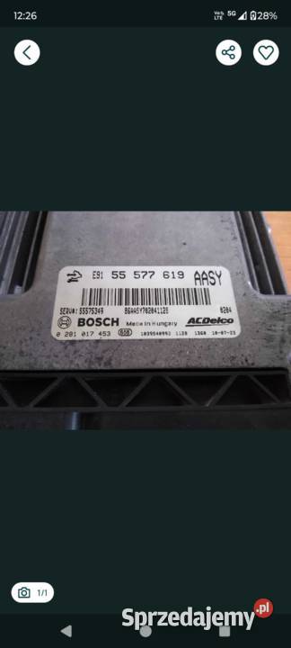 Komputer ECU sterownik Opel Insignia lubelskie