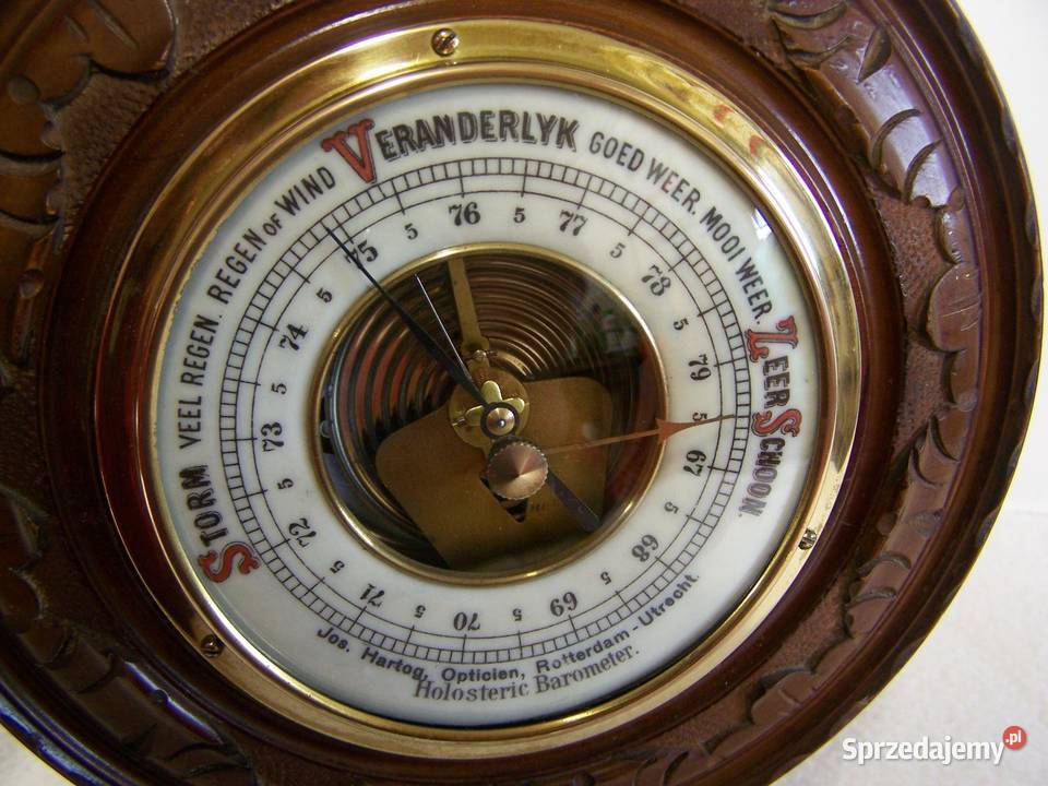 Baromezny z termometrem Jos Hartog Rotterdam Antyki Koszalin
