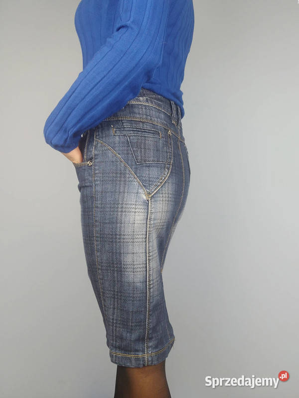 Spódnica damska jeansowa dżinsowa krótka tuba Rozmiar 36(S) Złoczew
