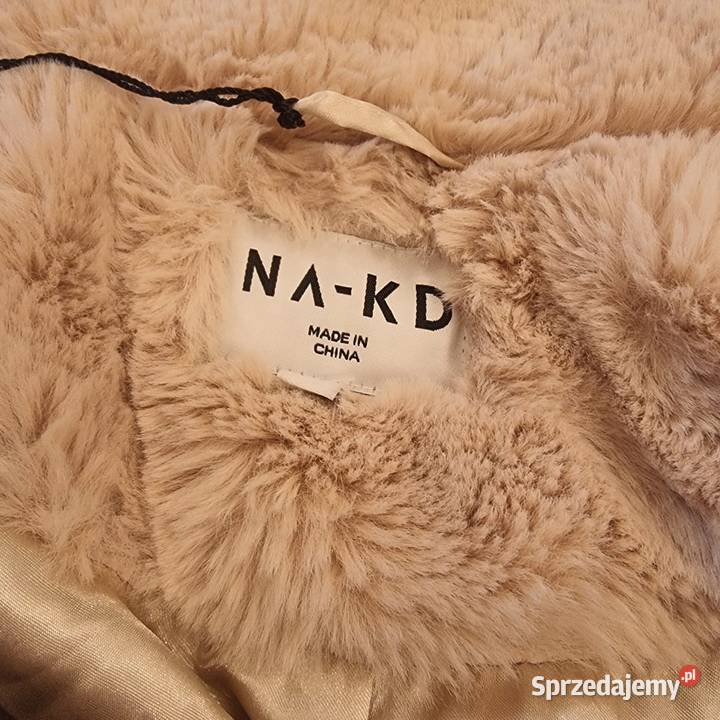 Damski zimowy futrzany płaszcz NAKD S Kraków