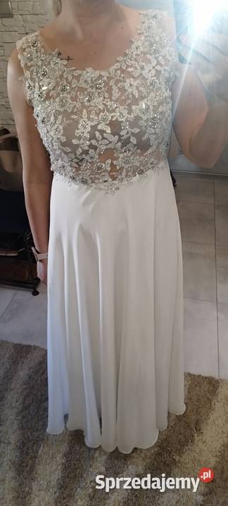 Suknia ślubnawieczorowa Rozmiar 38(M) Sulmierzyce