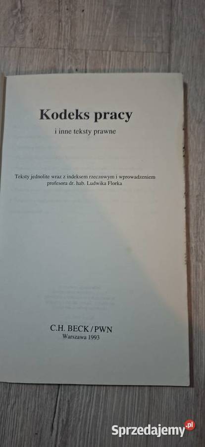 Kodeks pracy i teksty prawne 1 wydanie niska Łęczyca