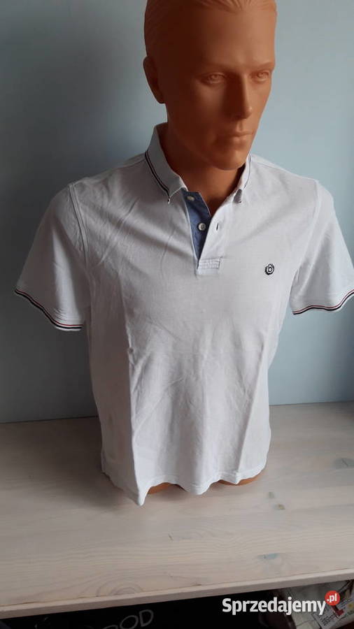 Koszulka polo Bugatti biała Moda i Styl Głuchołazy