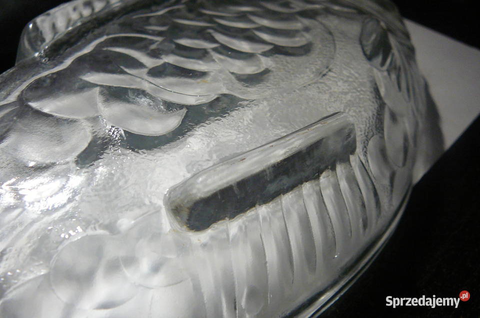 Szkło stare miseczki ryba