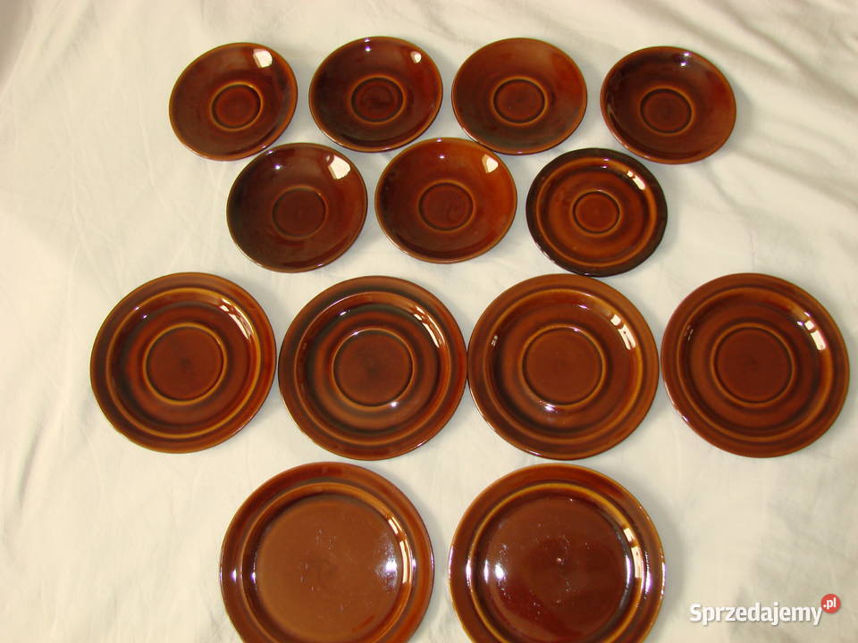 Porcelit Pruszków talerzyki PRL pomorskie Pruszcz Gdański