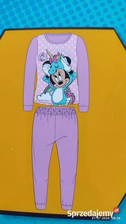 Nowa piżama dziewczęca Mickey rozmiar 104 podlaskie sprzedam