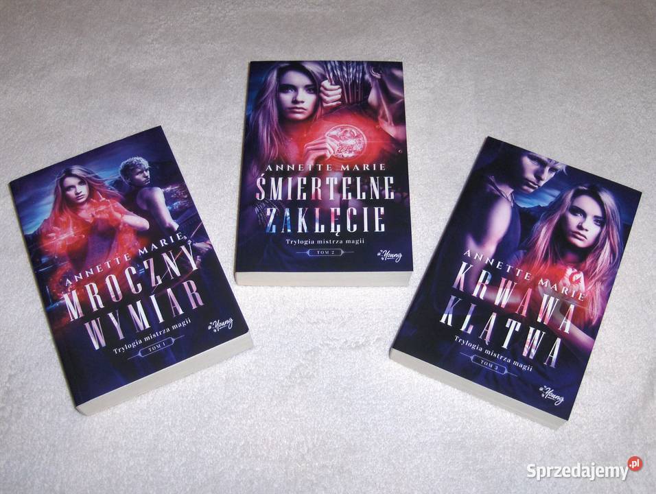 Annette Marie Trylogia mistrza magii Komplet 3 fantasy Proza i poezja Łódź sprzedam