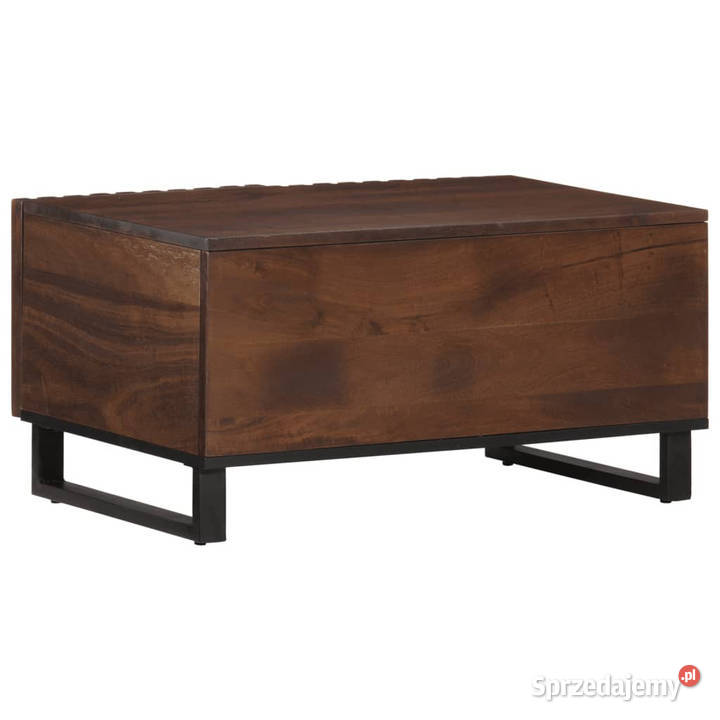 Stolik kawowy brązowy 80x51x40 lite drewno mango Warszawa