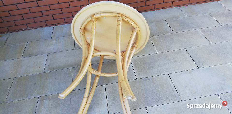 Stół okrągły stolik na taras balkon do ogrodu Garwolin