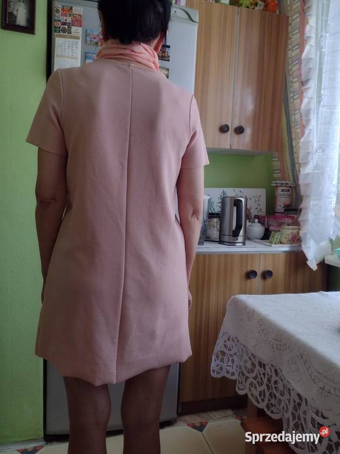 36S ZARARóżowa sukienka letnia z Madrytu Spódnice i sukienki Moda i Styl