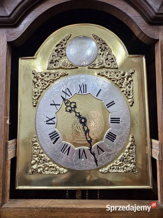 Ładny stylowy zegar stojący z Francji Nowy Sącz sprzedam