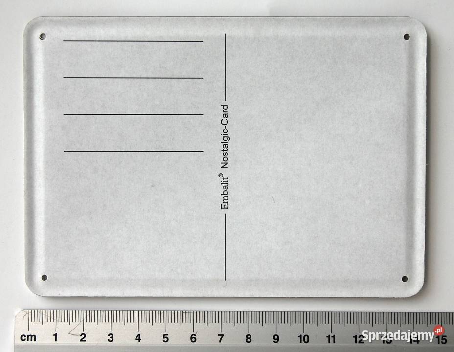 Szyld pocztówka Milka Suchard Embalit Szwajcaria wielokolorowy