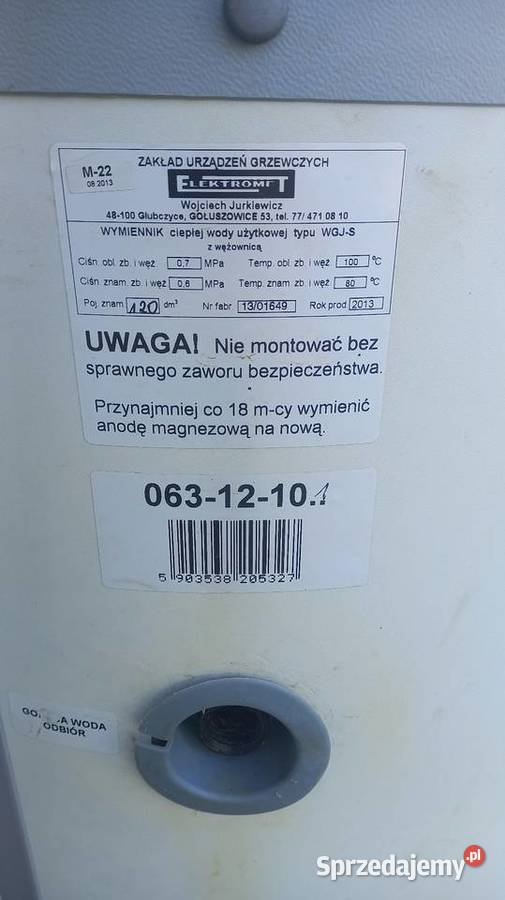 Zbiornik bojler z wężownica Kórnik