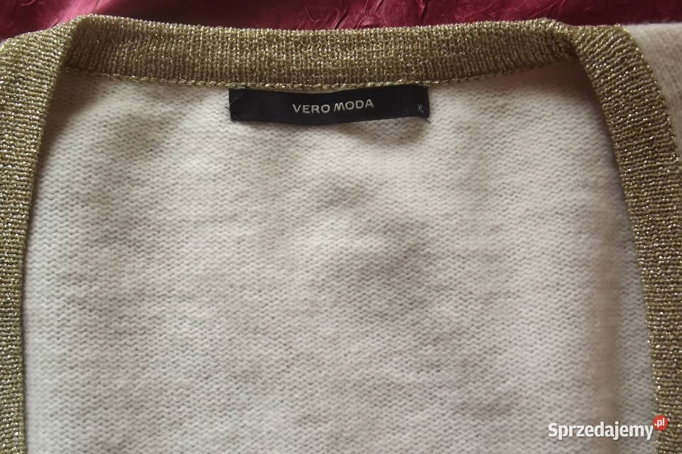 Śliczny sweter ecri VERO MODA r4446