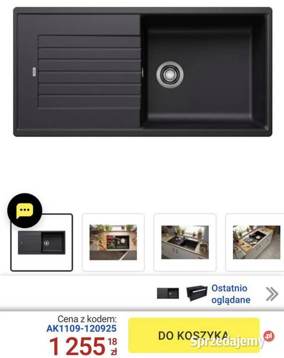 Zlew zlewozmywak czarny blanco nowy Zlewozmywaki Łuków