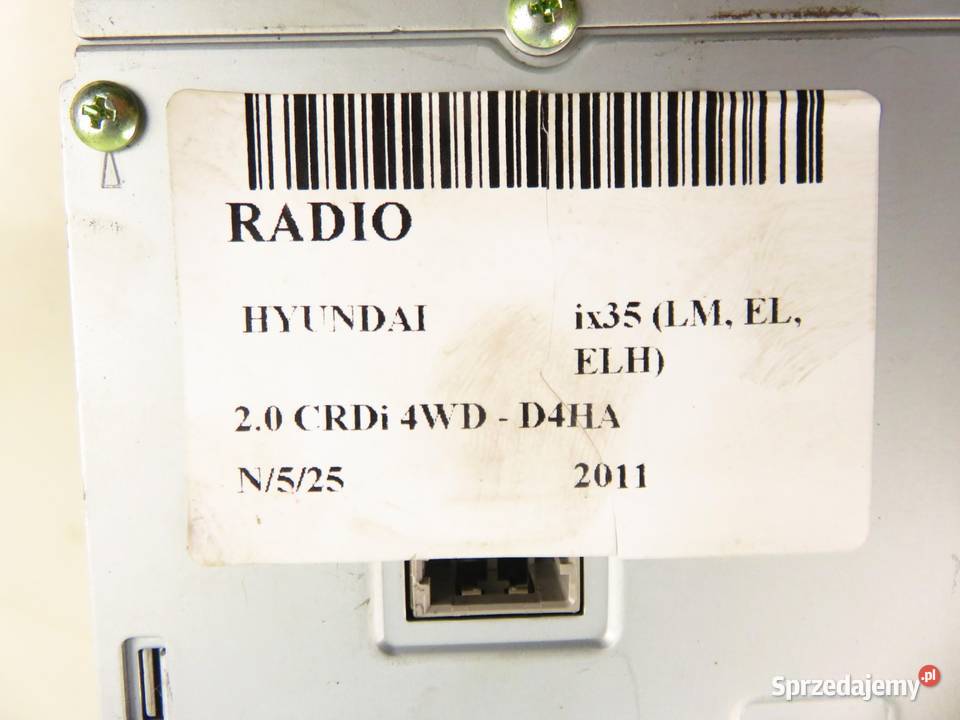 RADIO HYUNDAI ix35 LM EL ELH 965602Y500TAN