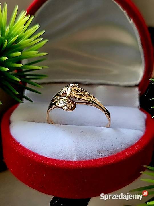 Złoty pierścionek 750 złoto mazowieckie Warszawa