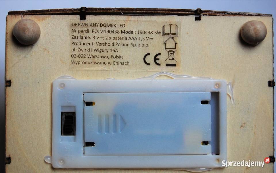 Domek drewniany podświetlany LED Vershold lubelskie Lublin