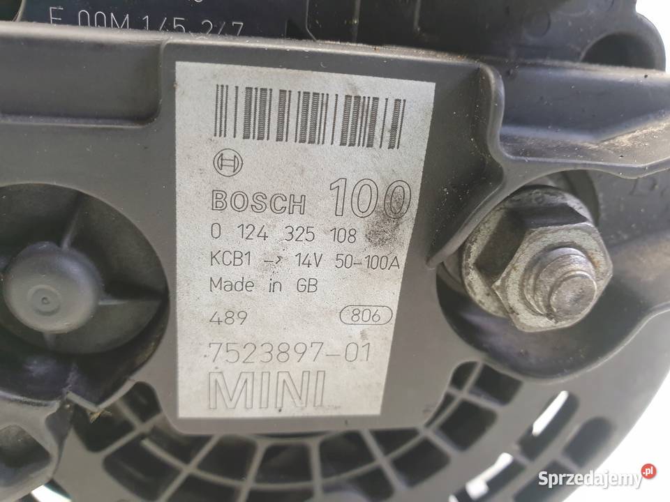 ALTERNATOR Mini One R50 R53 16 16V 0124325108 Chełm sprzedam