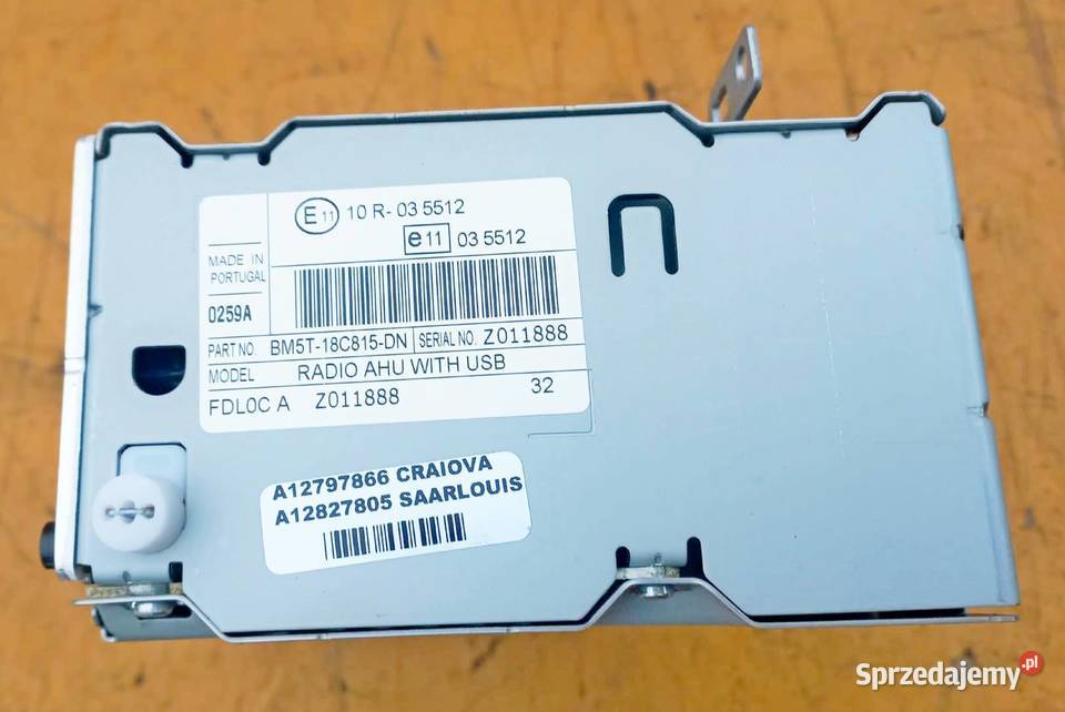 FORD RADIO RADIOODTWARZACZ CD AUX BM5T18C815DF Rok produkcji 2014