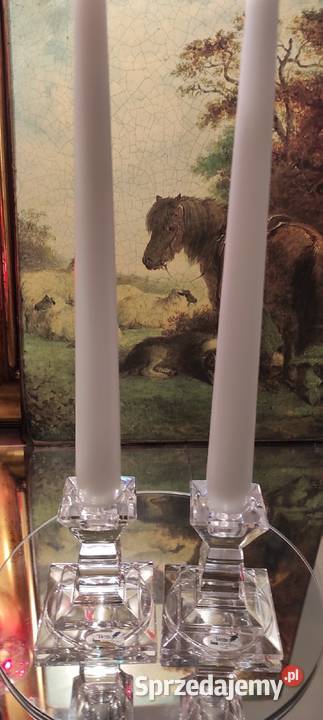 ZESTAW KRYSZTAŁOWYCH ŚWIECZNIKÓW STOŁOWYCH Pabianice