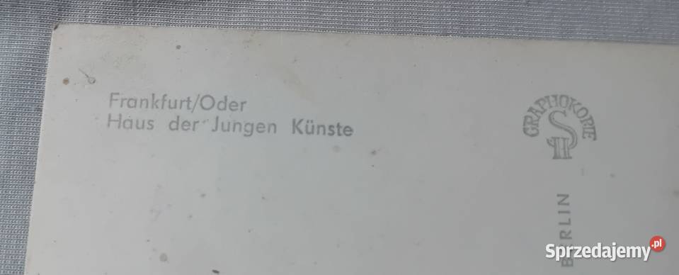 Pocztówka FrankfurtOder Haus der Jungen Kuenste Koźminek sprzedam