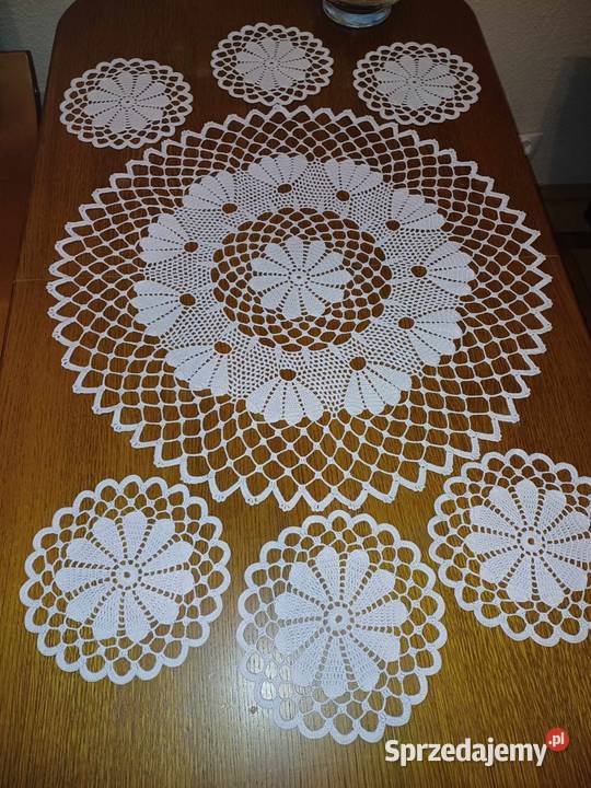 Komplet serwetekrękodzieło Częstochowa sprzedam