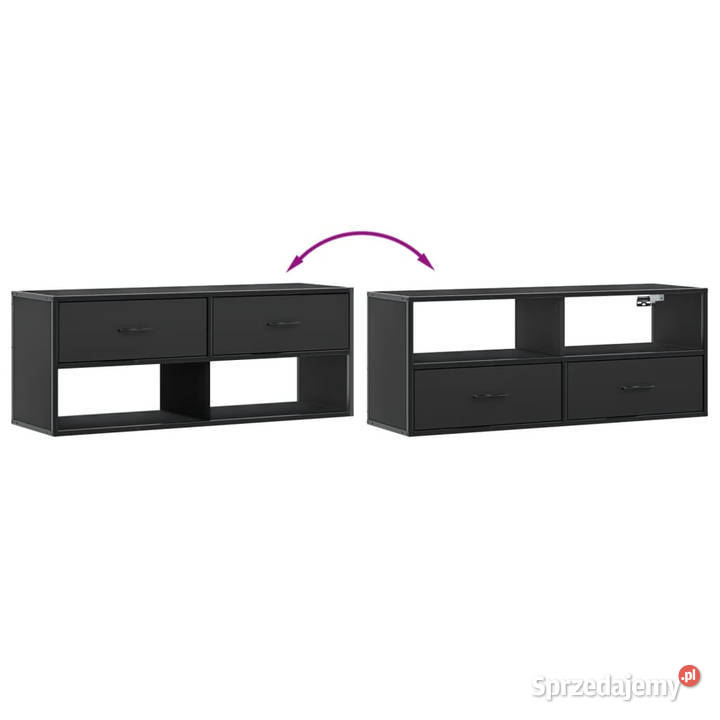 Szafka pod TV czarna 100x31x395 materiał mazowieckie Warszawa sprzedam