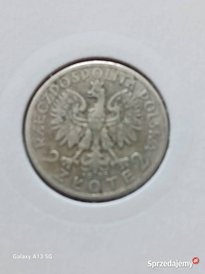 2 Złote Głowa kobiety 1933 r 1 Numizmatyka wielkopolskie Konin