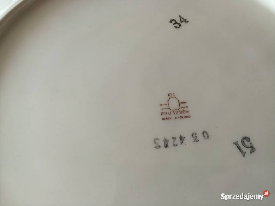 PRL patera talerz Chodzież róża Łódź