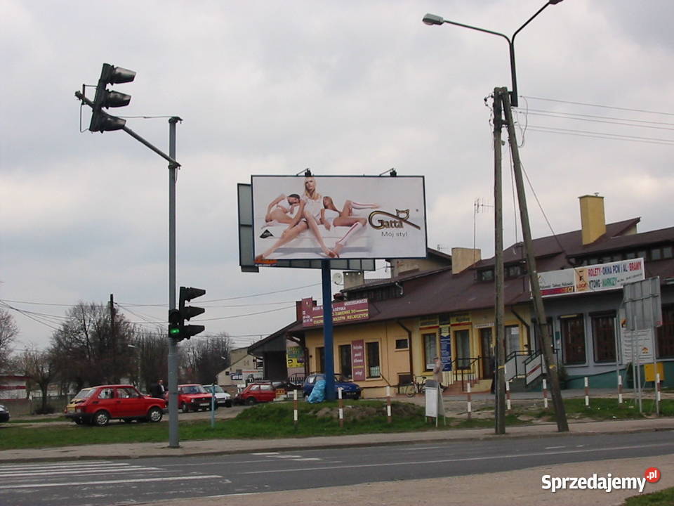 Konstrukcja metalowa billboard dwie tablice Trzebinia reklama