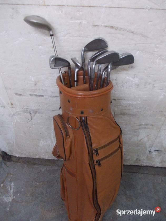 Metalowe kije i torba do golfa