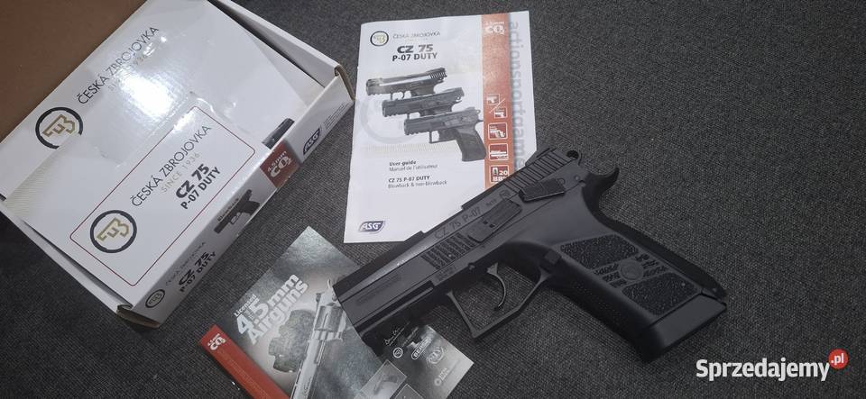 Wiatrówka CZ 75 P07 Duty Blow Back 45 mm Sporty strzeleckie i myślistwo wielkopolskie Mosina