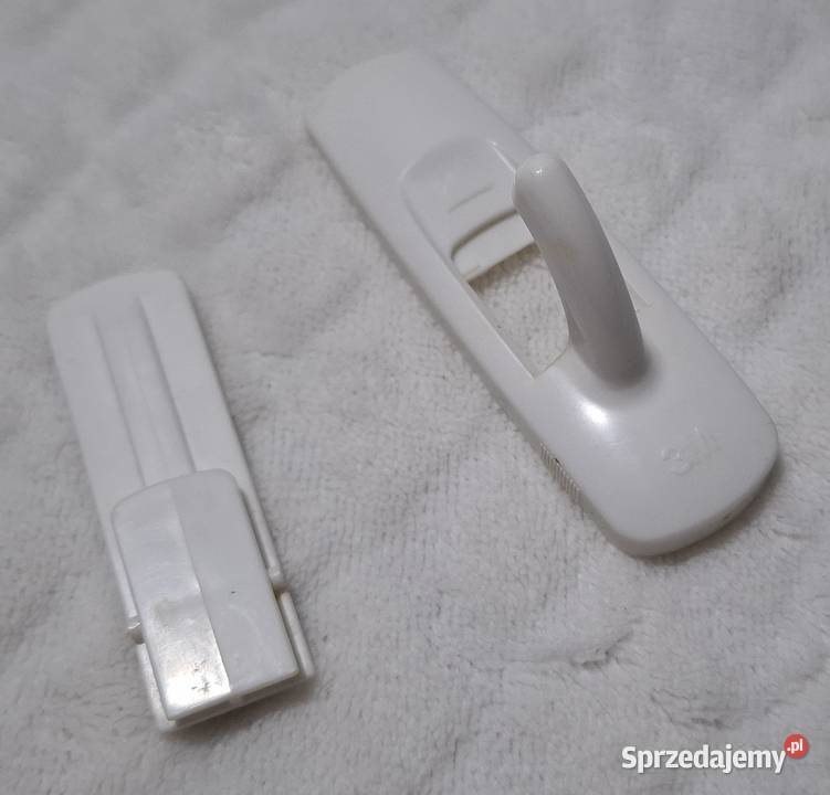 Haczyk na ręcznik plastikowy biały do śląskie Czeladź