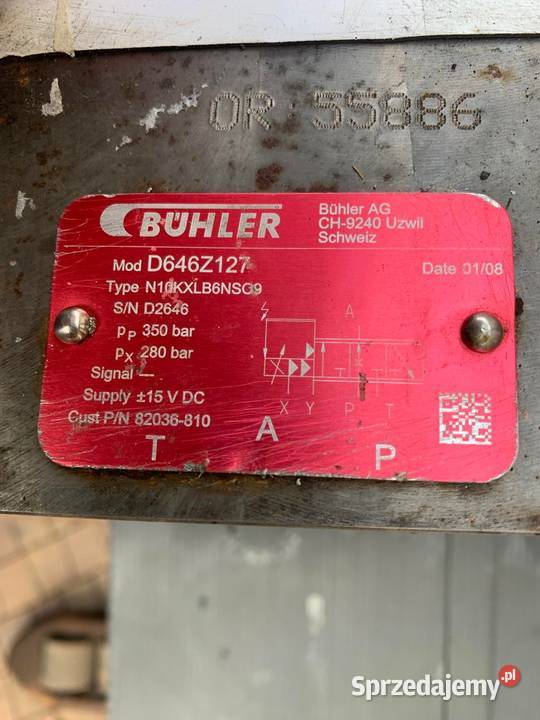 BUHLER MOOG D646Z127 Type N10KXLB6NSO9 Pozostałe Warszawa sprzedam