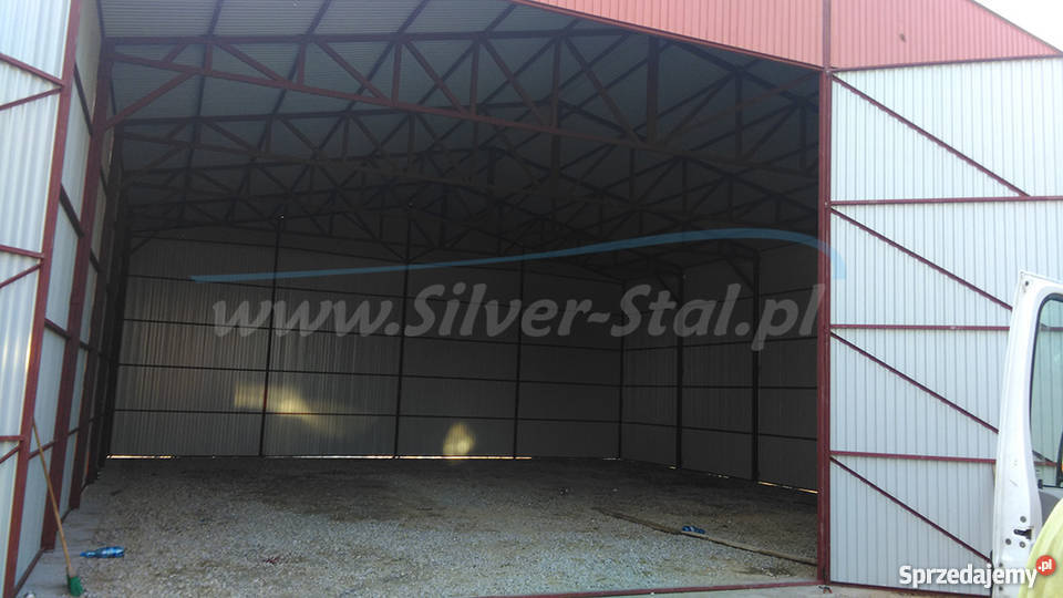 Garaż blaszany na maszyny rolnicze wiata hala Przasnysz