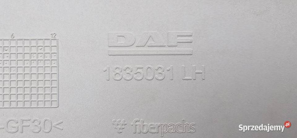 DAF XF 106 LISTWA PRZEDŁUŻENIE STOPNICY BŁOTNIK Części Bieleń