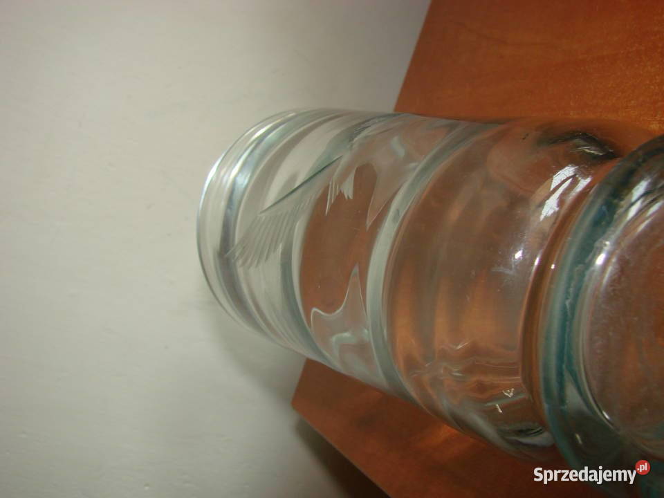 stary skandynawski wazon z ptakiem