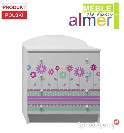 KWIATY 4 N1 komoda dziecięca MALOWANA 80x47 w95 Wągrowiec sprzedam