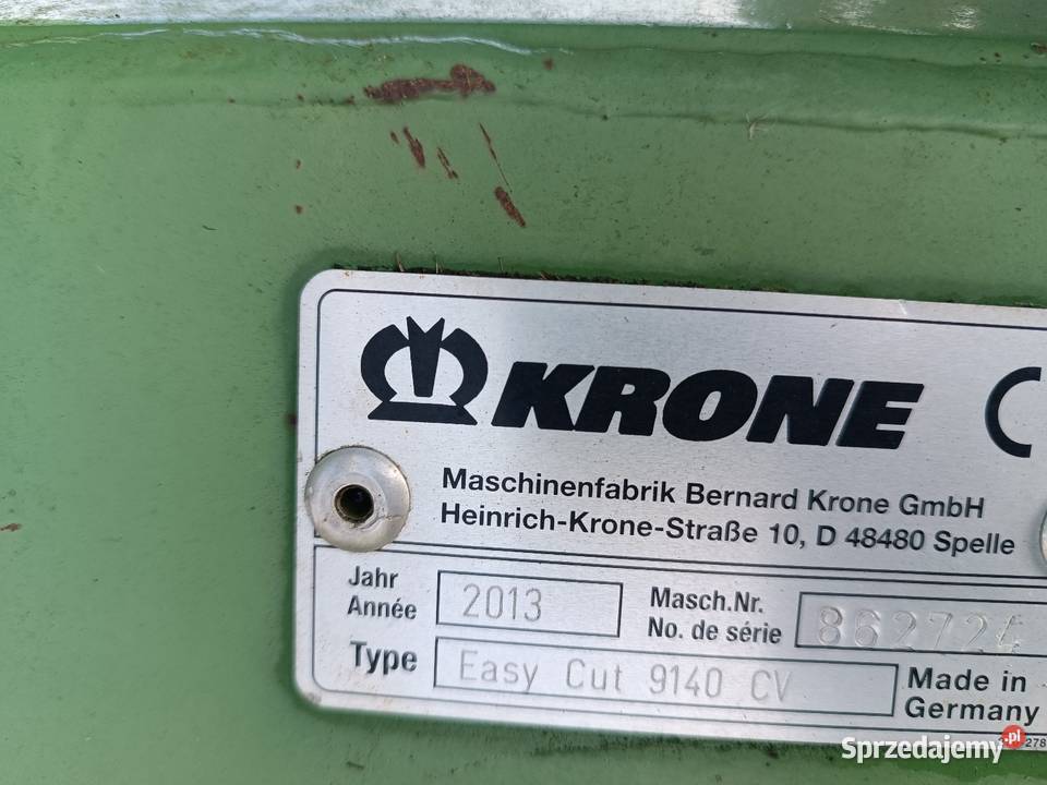 Zestaw kosiarek Krone Easycut 9140CV motyl Suwałki sprzedam