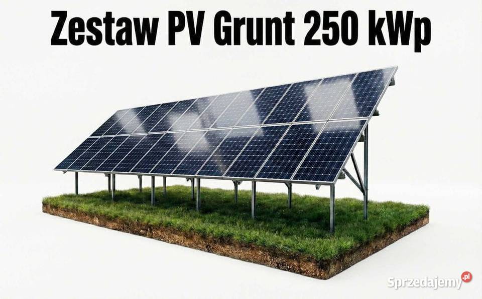 Zestaw PV Grunt 250 kWp panele PV