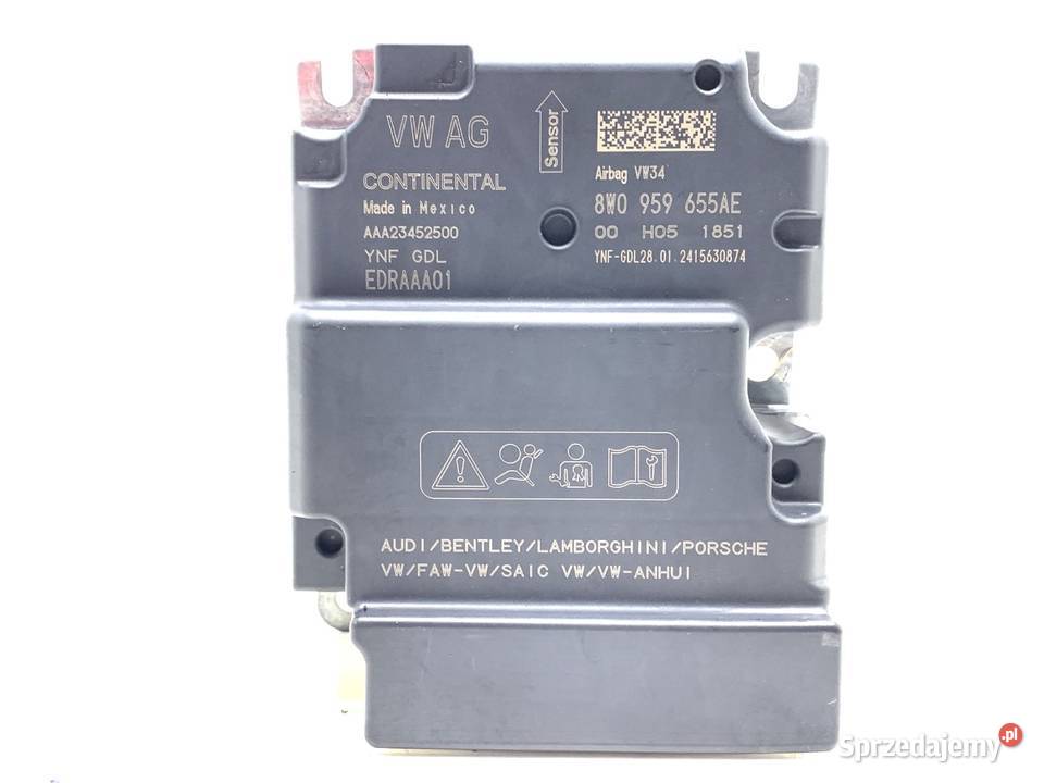 SENSOR AIRBAG AUDI A4 B9 8W0959655AE CZUJNIK osobowe sprzedam