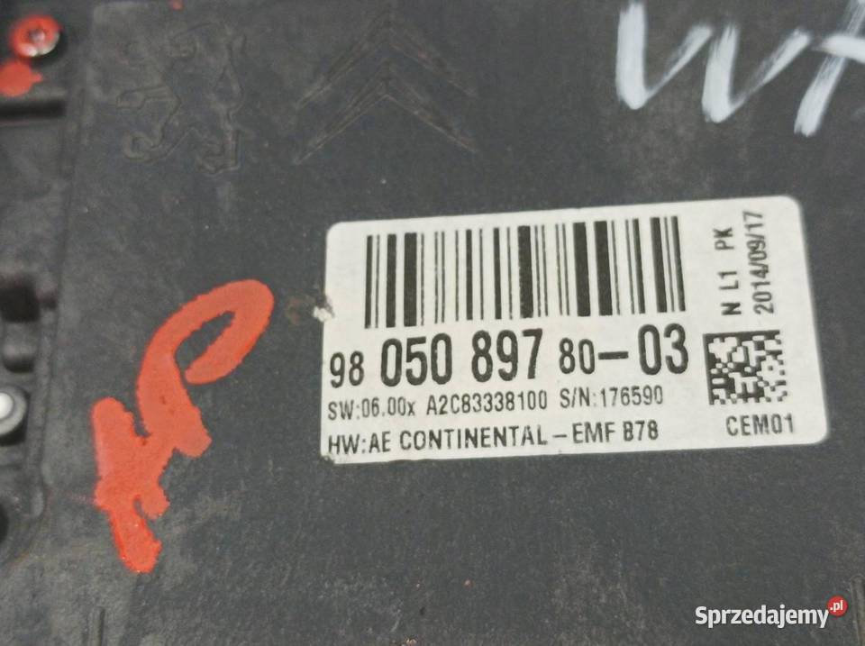 WYŚWIETLACZ EKRAN 9805089780 Citroen C4 Grand Rok produkcji 2014