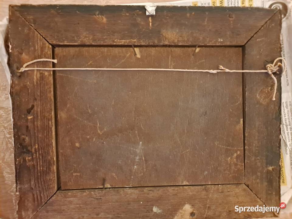 Obraz olej na drewnie XIX wiek Kraków