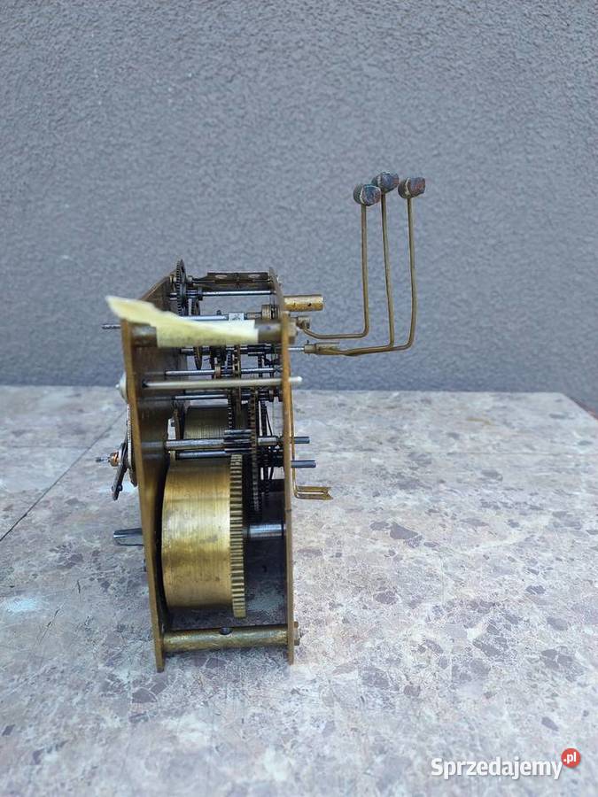 634 Mechanizm starego zegara ściennego Mauthe Antyki pomorskie Tczew