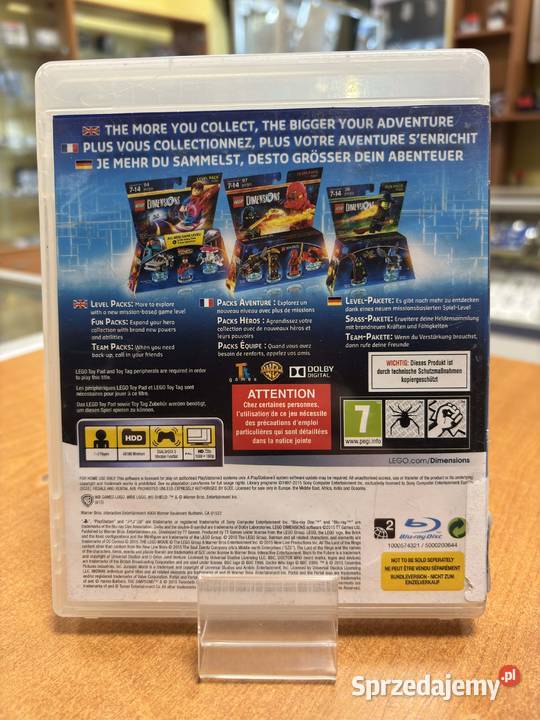 LEGO Dimensions PlayStation 3 Gra 3 Wydanie warmińsko-mazurskie Elbląg